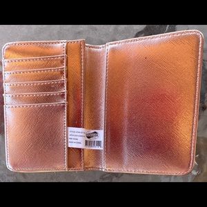 American Tourister Rose Gold Passport Holder-new never used